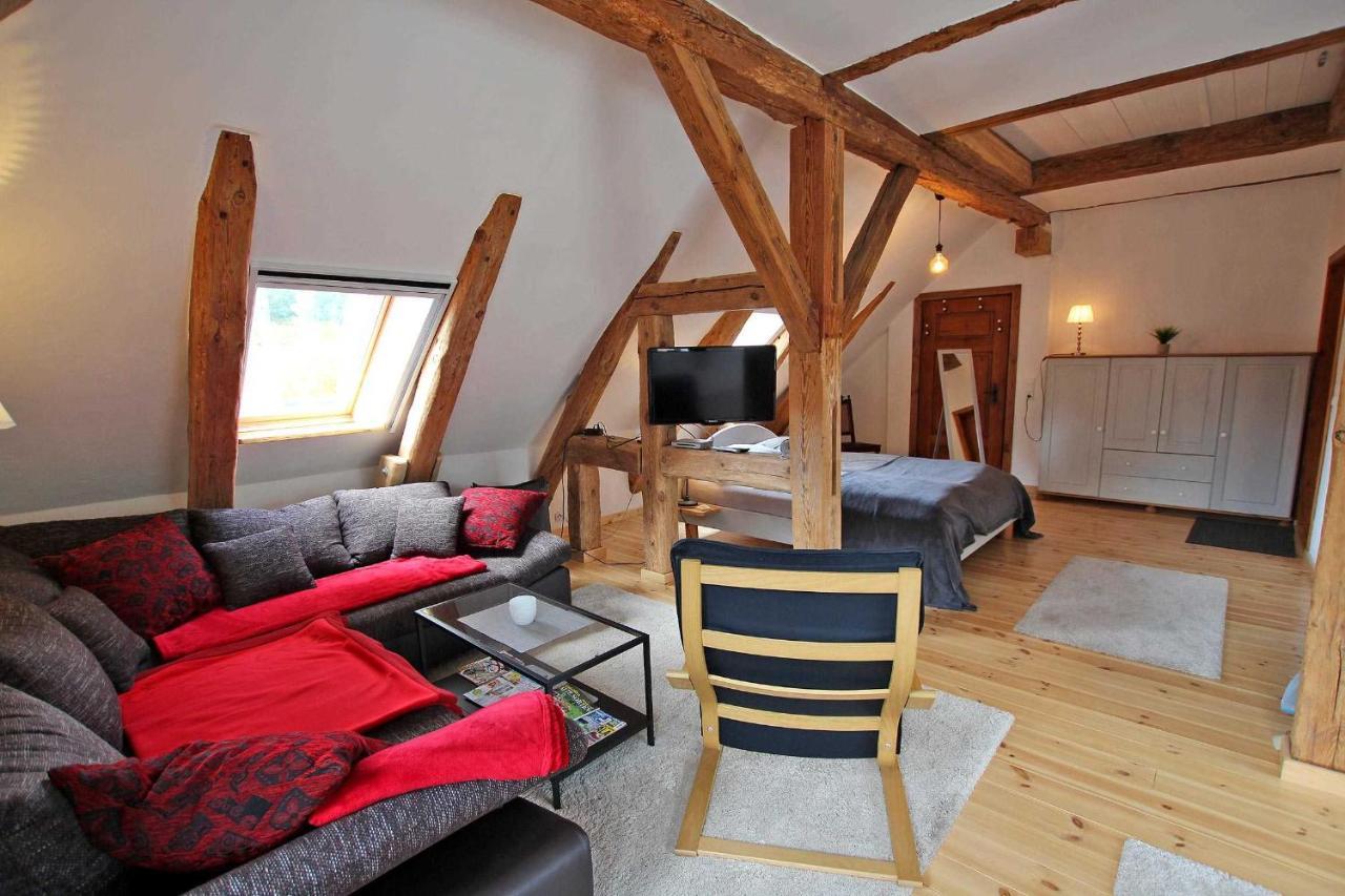 Ferienwohnung Im Forsthaus Am See Schwarz Exterior photo